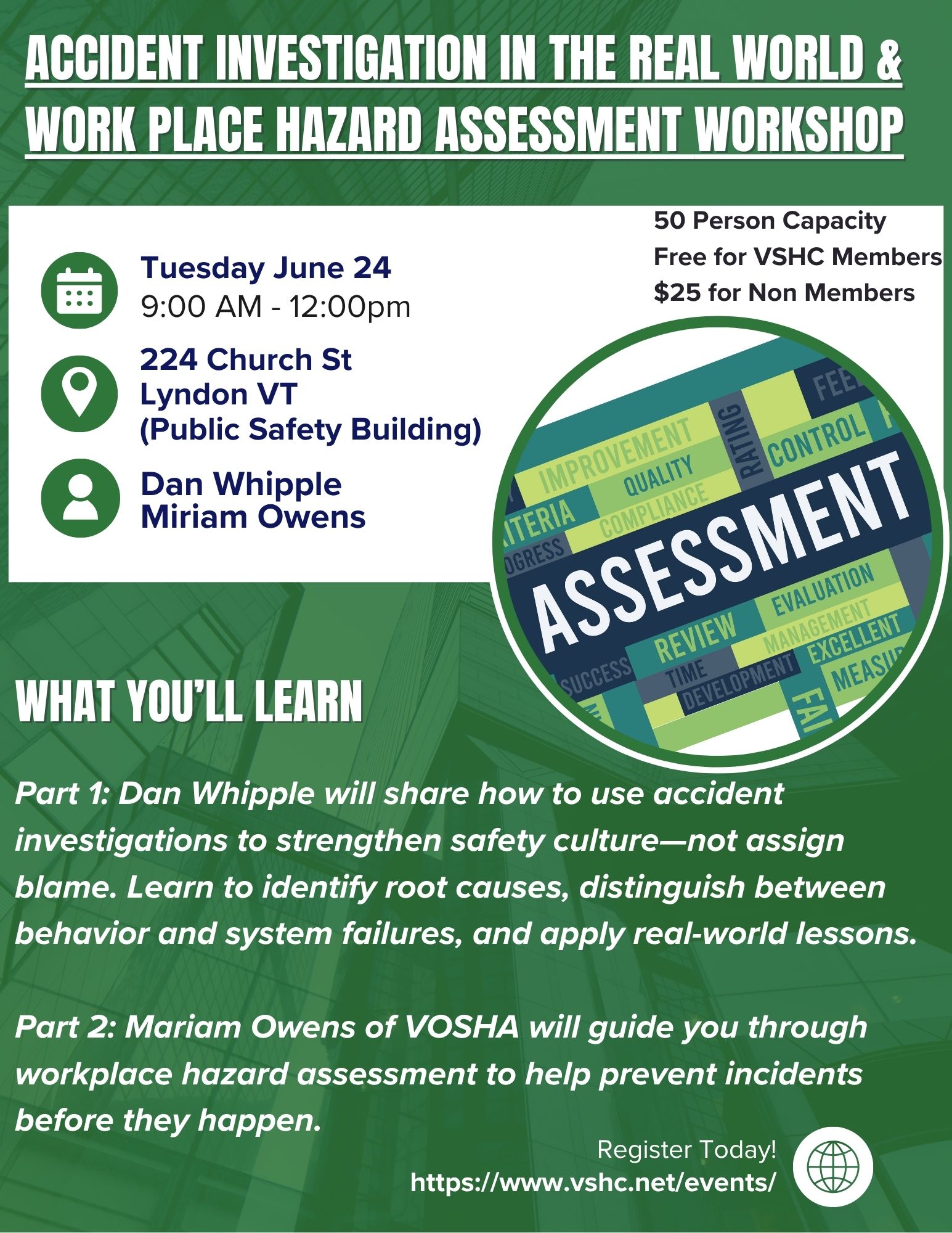 Accident Investigation in the Real World & work place Hazard assessment